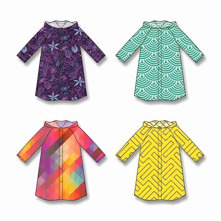 Дождевик классический RainCoat на заказ, разноцветный, единый размер