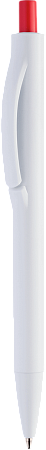 Ручка IGLA COLOR Белая с красной кнопкой 1033.03