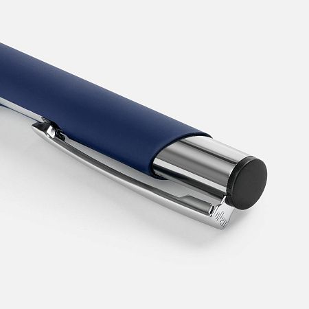 Ручка шариковая Keskus Soft Touch, темно-синяя