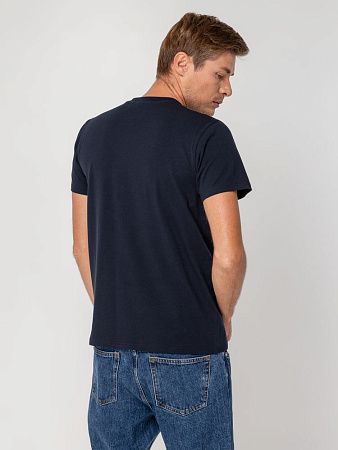 Футболка мужская T-bolka Stretch, темно-синяя, размер S