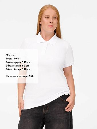 Рубашка поло женская Virma Lady, белая, размер S