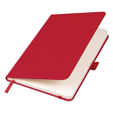 Блокнот Forest  Alfa Polo Soft А5, недатированный, в твердой обложке,  с резинкой и петлей для ручки, красный