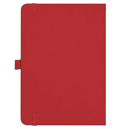 Блокнот Forest  Alfa Polo Soft А5, недатированный, в твердой обложке,  с резинкой и петлей для ручки, красный