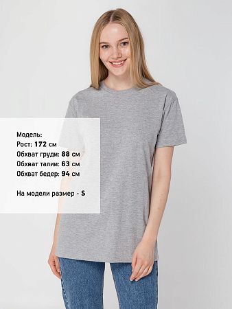 Футболка унисекс T-Bolka 160, серый меланж, размер 5XL
