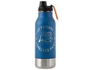 Вакуумный термос «Buddy» 3-в-1 для питомцев, 1000 мл, с гравировкой, цвет: синий