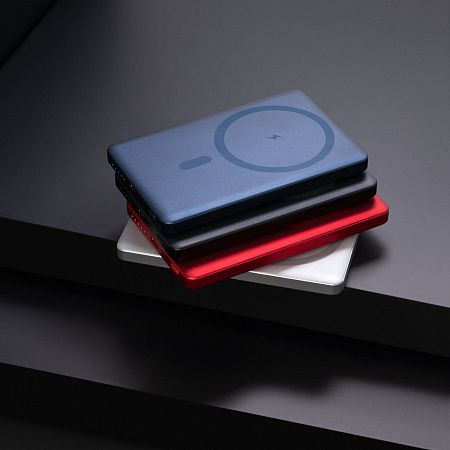 Внешний аккумулятор Атлантис (Atlantis) PD 5000mAh с функцией беспроводной зарядки 15W, черный