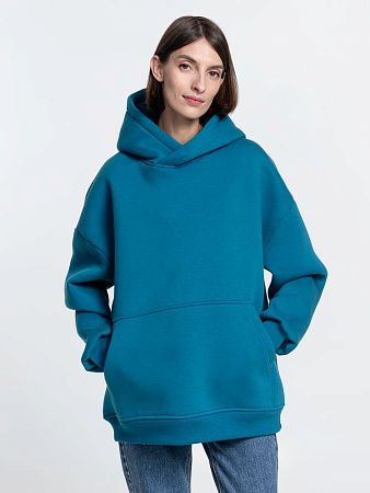 Худи Kulonga Oversize, бирюзовое, размер XS/S