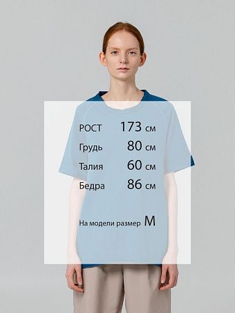 Футболка унисекс Vozduh 1.0, синяя, размер S