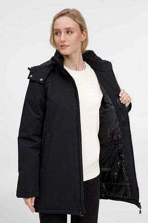 Куртка-парка унисекс Sfera, черная, размер XXL