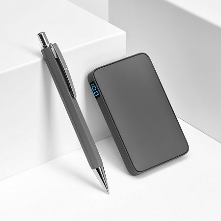 Внешний аккумулятор с подсветкой Анкор (Ancor) 5000 mAh, серый