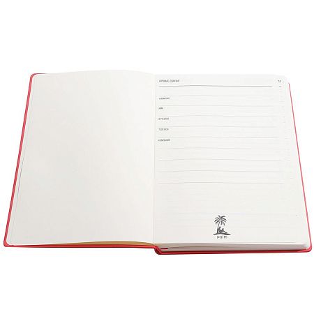 Ежедневник A5 недатированный Franco в мягком переплёте, красный