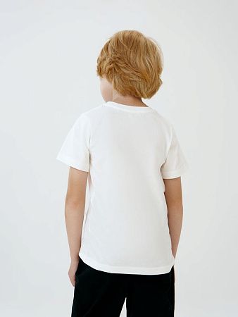 Футболка детская T-Bolka Kids, белая (теплый оттенок), размер 8 лет (118-128 см)