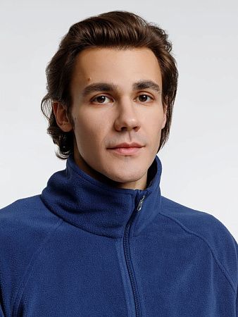 Куртка флисовая унисекс Fliska, темно-синяя, размер XL/2XL