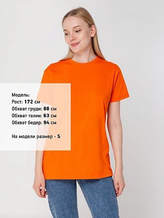 Футболка унисекс T-Bolka 160, оранжевая, размер 3XL