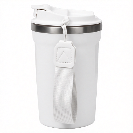 Термокружка Zencup вакуумная, стальная, 380 мл, белая