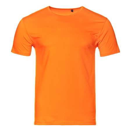 Футболка мужская STAN хлопок/эластан 180, 37, Оранжевый,  (28/1)  (44/XS)