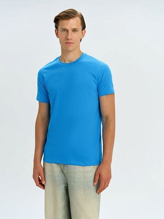 Футболка унисекс Regent 150, ярко-бирюзовая, размер 3XL