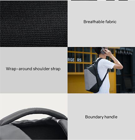 Рюкзак KORIN ClickPack 46х34х16 см, черный